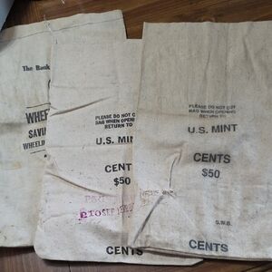 Vintage U.S. Mint Money Bags